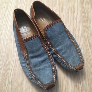 Moreschi Mishelle Blue Driving Loafers Size 11